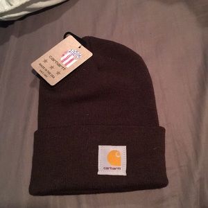 Brown Carhartt beanie